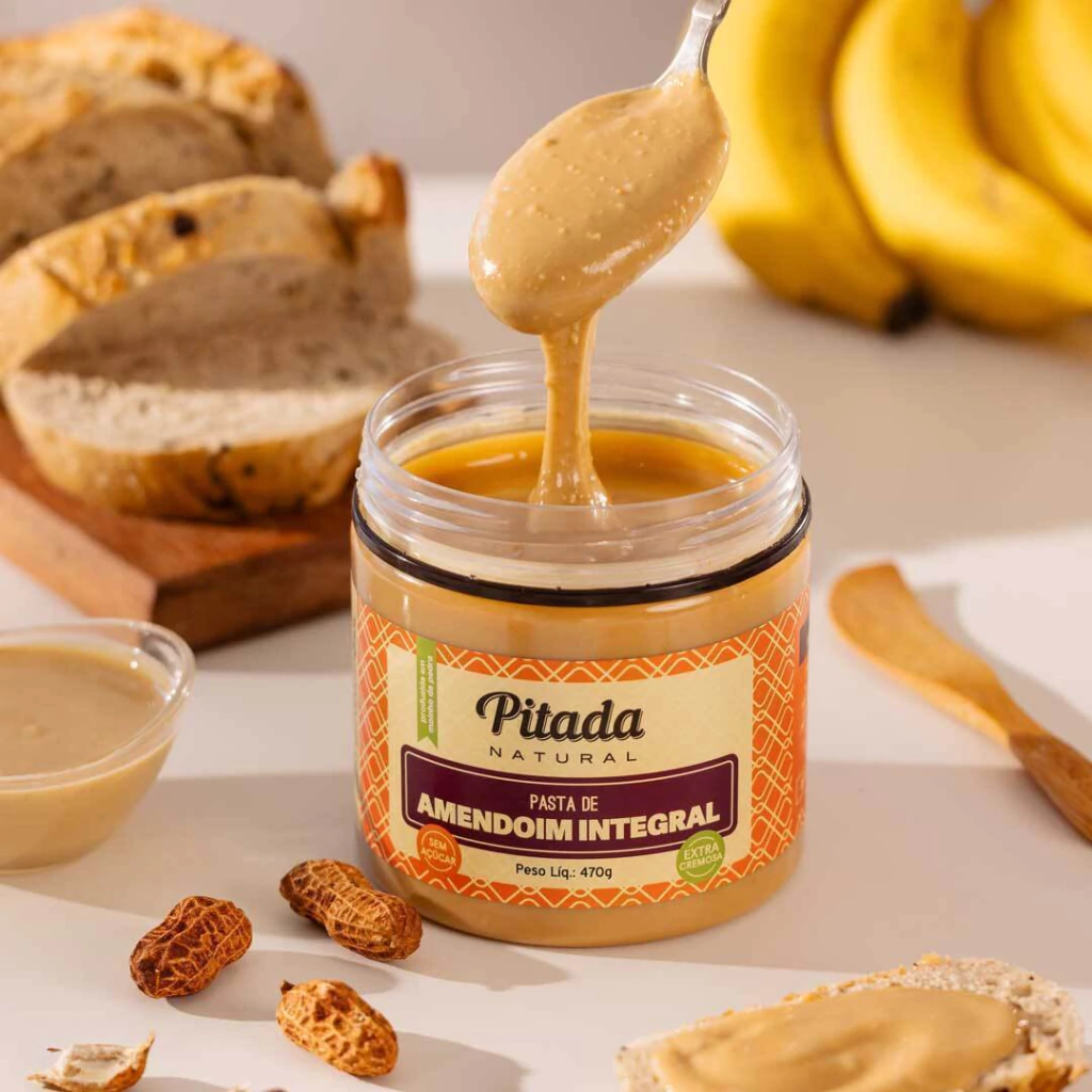 PITADA NATURAL PASTA DE AMENDOIM INTEGRAL 470G